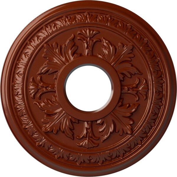 Ekena Millwork Baltimore Ceiling Medallion (Fits Canopies up to 5 1/2"), 15 3/8"OD x 4 1/4"ID x 1 1/2"P, Firebrick CM15BAFIF - main